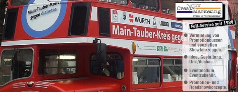 Londonbus,'englischer Doppeldeckerbus',Sundecker,Bristol,Doppelstockbus,Oldtimerbus,'Kraftomnibus für Personenbeförderung',Roadshowfahrzeug,Promotionfahrzeug,Roadshowbus,Promotionbus,'Mobile Messestan